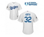 Youth Majestic Los Angeles Dodgers #32 Sandy Koufax Replica White Home 2017 World Series Bound Cool Base MLB Jersey
