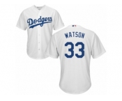 Youth Majestic Los Angeles Dodgers #33 Tony Watson Authentic White Home Cool Base MLB Jersey