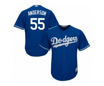 Youth Majestic Los Angeles Dodgers #55 Joe Blanton Authentic Royal Blue Alternate Cool Base MLB Jersey
