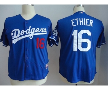 youth mlb jerseys los angeles dodgers #16 ethler blue