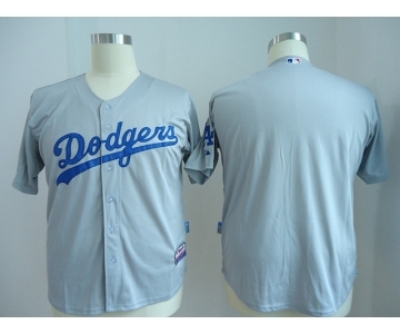 youth mlb jerseys los angeles dodgers blank grey