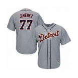 Youth Majestic Detroit Tigers #77 Joe Jimenez Authentic Grey Road Cool Base MLB Jersey