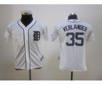 youth mlb detroit tigers #35 verlander white