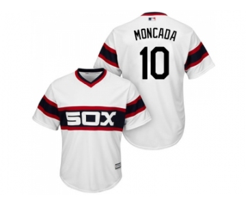 Youth Chicago White Sox #10 Yoan Moncada White Alternate Home Cool Base Stitched MLB Jersey