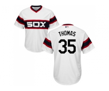 Youth Chicago White Sox #35 Frank Thomas White Alternate Home Cool Base Stitched MLB Jersey