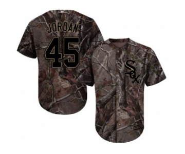 Youth Chicago White Sox #45 Michael Jordan Camo Realtree Collection Cool Base Stitched MLB Jersey