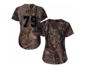 Women Chicago White Sox #79 Jose Abreu Camo Realtree Collection Cool Base Stitched MLB Jersey