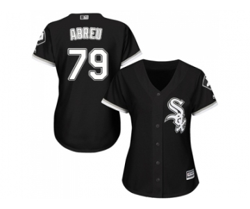 Women's Chicago White Sox #79 Jose Abreu Black Alternate Stitched MLB Jersey