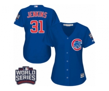 Women's Majestic Chicago Cubs #31 Fergie Jenkins Authentic Royal Blue Alternate 2016 World Series Bound Cool Base MLB Jersey