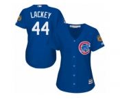 Women's Majestic Chicago Cubs #44 Anthony Rizzo Authentic Royal Blue 2017 Spring Training Cool Base MLB Jersey