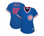 Women's Majestic Chicago Cubs #68 Jorge Soler Authentic Royal Blue Cooperstown MLB Jersey