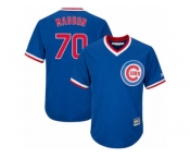 Youth Majestic Chicago Cubs #70 Joe Maddon Authentic Royal Blue Cooperstown Cool Base MLB Jersey