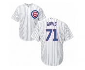 Youth Majestic Chicago Cubs #71 Wade Davis Authentic White Home Cool Base MLB Jersey