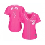 Women's Baltimore Orioles #4 Earl Weaver Replica Pink Fashion Cool Base Baseball Jersey