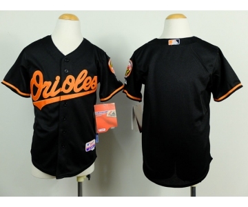 youth mlb jerseys baltimore orioles blank black