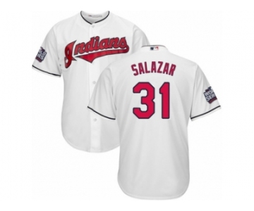 Youth Majestic Cleveland Indians #31 Danny Salazar Authentic White Home 2016 World Series Bound Cool Base MLB Jersey