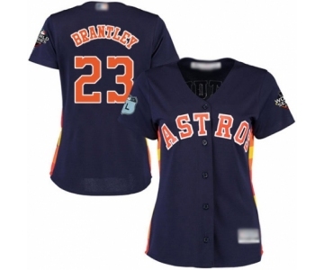 Women's Houston Astros #23 Michael Brantley Authentic Navy Blue Alternate Cool Base 2019 World Series Bound Baseball Jersey
