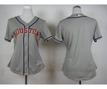 women mlb jerseys houston astros blank grey