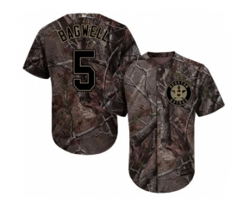 Youth Houston Astros #5 Jeff Bagwell Camo Realtree Collection Cool Base Stitched MLB Jersey