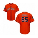 Youth Houston Astros #55 Ryan Pressly Authentic Orange Alternate Cool Base 2019 World Series Bound Baseball Jersey