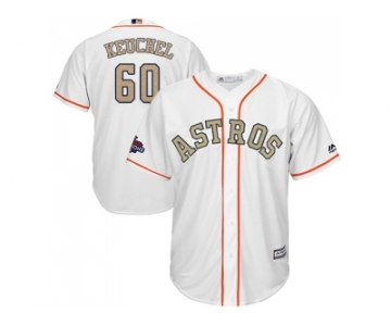Youth Houston Astros #60 Dallas Keuchel White 2018 Gold Program Cool Base Stitched MLB Jersey