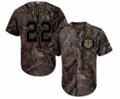 Youth Majestic Houston Astros #22 Josh Reddick Authentic Camo Realtree Collection Flex Base MLB Jersey