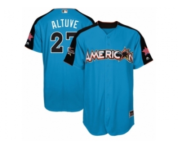 Youth Majestic Houston Astros #27 Jose Altuve Replica Blue American League 2017 MLB All-Star MLB Jersey
