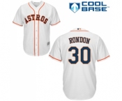 Youth Majestic Houston Astros #30 Hector Rondon Authentic White Home Cool Base MLB Jersey