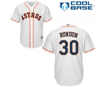 Youth Majestic Houston Astros #30 Hector Rondon Authentic White Home Cool Base MLB Jersey