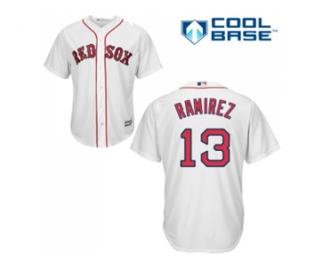 Youth Boston Red Sox #13 Hanley Ramirez White Cool Base Stitched MLB Jersey