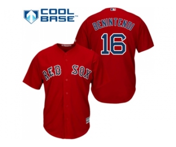 Youth Boston Red Sox #16 Andrew Benintendi Red Cool Base Stitched MLB Jersey