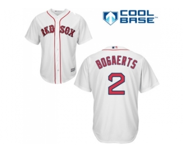 Youth Boston Red Sox #2 Xander Bogaerts White Cool Base Stitched MLB Jersey