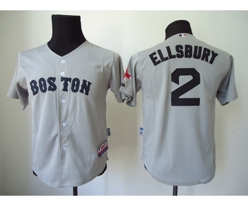 youth mlb jerseys boston red sox #2 ellsbury grey