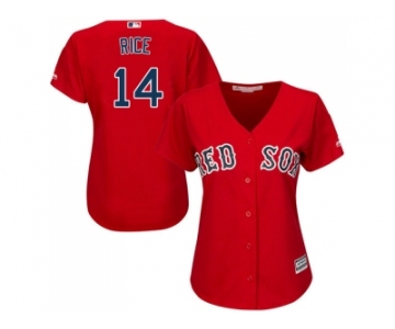 Women's Boston Red Sox #14 Jim Rice Red Alternate Stitched MLB Jersey