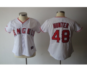 MLB Women Jerseys Los Angeles Angels #48 hunter white