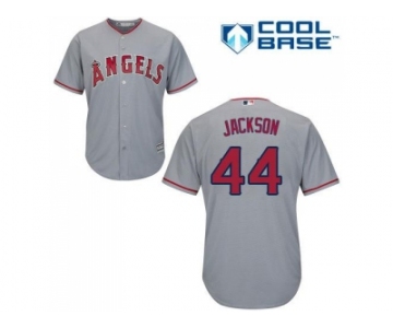 Women's Los Angeles Angels Of Anaheim #44 Reggie Jackson Grey Road Stitched MLB Jersey