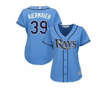 Women Tampa Bay Rays #39 Kevin Kiermaier Light Blue Alternate Stitched MLB Jersey