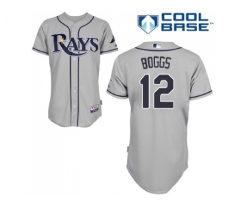 Youth Tampa Bay Rays #12 Wade Boggs Grey Cool Base Stitched MLB Jersey