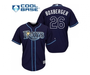 Youth Tampa Bay Rays #26 Brad Boxberger Dark Blue Cool Base Stitched MLB Jersey