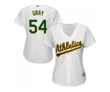 Women's Oakland Athletics #54 Sonny Gray White Home Stitched MLB Jersey