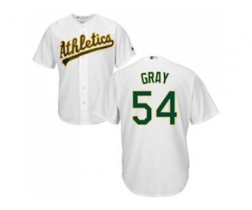 Youth Oakland Athletics #54 Sonny Gray White Cool Base Stitched MLB Jersey