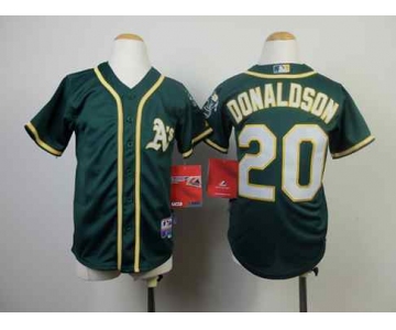 youth mlb jerseys oakland athletics #20 donaldson green[2014 new]