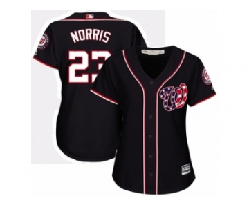 Women's Majestic Washington Nationals #23 Derek Norris Replica Navy Blue Alternate 2 Cool Base MLB Jersey