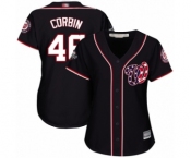 Women's Washington Nationals #46 Patrick Corbin Authentic Navy Blue Alternate 2 Cool Base 2019 World Series Bound Baseball Jerse