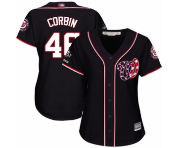Women's Washington Nationals #46 Patrick Corbin Authentic Navy Blue Alternate 2 Cool Base 2019 World Series Champions Baseball Jersey
