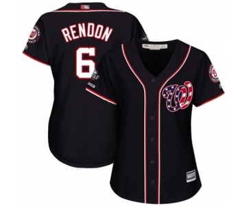 Women's Washington Nationals #6 Anthony Rendon Authentic Navy Blue Alternate 2 Cool Base 2019 World Series Champions Baseball Jersey