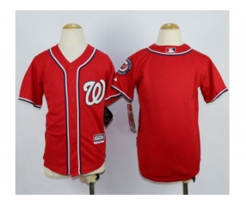 Youth MLB washington nationals blank Red jerseys