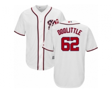 Youth Majestic Washington Nationals #62 Sean Doolittle Authentic White Home Cool Base MLB Jersey