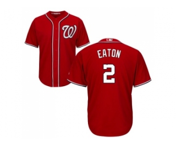 Youth Washington Nationals #2 Adam Eaton Red Cool Base Stitched MLB Jersey