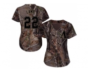 Women Arizona Diamondbacks #22 Jake Lamb Camo Realtree Collection Cool Base Stitched MLB Jersey